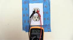 Testing House Outlet with Multimeter---Easy!!