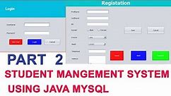 Student Management System Project in Java Part 2