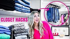10 Super Easy Closet Organization Hacks (Tricks That Actually Work!)