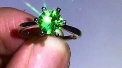 'Diamond' ring made from beer bottle glass