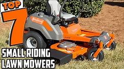 Best Small Riding Lawn Mowers for a Perfectly Manicured Lawn
