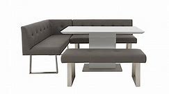 Park Avenue Dining Table, Left-Hand Facing Corner Bench and Standard Bench Dining Set