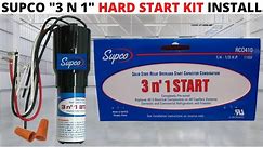 HVACR: How To Wire/Install A Hard Start Kit For AC/Refrigeration Systems (SUPCO 3 N 1 Installation)