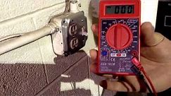 Check to see if wall outlet / plug works with Cen-tech digital multimeter from Harbor Feight