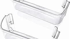 UPGRADED 2 Pack 240323002 Refrigerator Door Bin Shelf Compatible with Frigidaire & Kenmore Bottom 2 Shelves on Refrigerator Side, PS429725, AP2115742 Replacement Parts