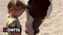 Meet the young 'horse whisperer' who can ride full-grown horses at just two years old