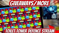 🔴Live🔴Giveaways and playing with fans | Toilet Tower defense