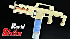 How To Make A Rapidstrike Nerf War Cardboard Gun That SH00TS