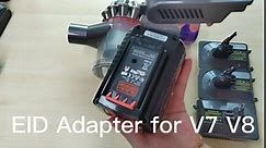 Battery Adapter for Dyson V7 V8 SV10 SV11,for Black&Decker 36V 40V Lithium Power Battery Convert to Fit for Dyson V7 V8 Animal Absolute Stick Handheld Vacuum Cleaners