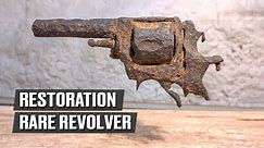 An American revolver lay in the ground for 140 years! You will be surprised! Restoration of antique