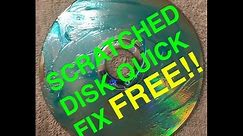 "How To Fix Any Scratched Disc" - FREE TOOTHPASTE FIX