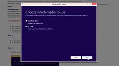 Download a boot-able Windows 8.1 Disc.