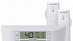 AcuRite Digital Wireless Fridge and Freezer Thermometer with Alarm and Max/Min Temperature for Home ,LCD Display, Restaurants (00986M), 0.6, White