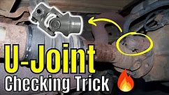 How to check your universal joint or U joint - Full Explained