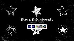 Stars & Sunbursts Animated Stickers
