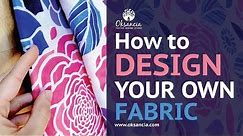 How to design your own fabric. Step-by-step fabric design tutorial with final fabric example.