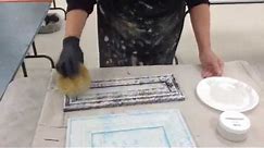 How to use a Sea Sponge to paint furniture and cabinets - Part 1