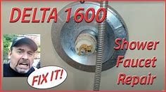 SHOWER DRIPPING! How to Fix a Delta Shower Faucet leak. Single Handle Universal Seals. Delta 1600
