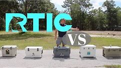 RTIC Cooler Review 65 Qt Ice Test Comparison Vs OtterBox, Kong & Techni Ice