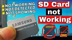 How to Fix SD Card Not Detected / Not Showing Up / Not Recognized in Windows 10/11