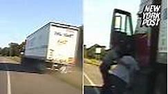 Wasted truck driver pulled over after swerving like a maniac