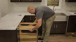 Cabinet-Organizers - Adjustable Wood Pull-Out Organizers for Kitchen or Vanity Base Cabinet - Full Extension Tri-Slides - by Rev A Shelf | KitchenSource.com