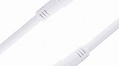 onn. 25' RG6 Coaxial Cable, White, AVWC25100008400