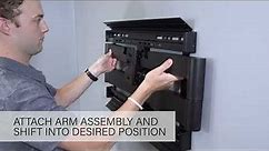 How to Adjust the SANUS Preferred Full-Motion TV Wall Mount For TVs 37"-90"