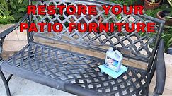 Restore and Protect Aluminum Yard Furniture in Minutes - PROTECTS TOO