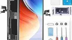 for iPhone X Screen Replacement: 5.8 Inch Model A1865, A1901, A1902 LCD Display 3D Touch Digitizer with Full Assembly Repair Tools