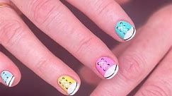 Cute little converse nails! (Builder gel nail art) | Glow Nails
