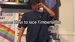 these a lil beat up #timberland #lacetutorial #fashion | How To Lace Timberlands