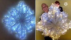 3D Plastic Hanger Snowflake with Dazzling Lights Hack - Impressively Elegant