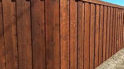 6' Tall Western Red Cedar Board On Board Fence Lewisville Texas