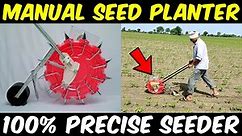 Precision Seed Planter Tool | KSE Push Seeder | Manual seed sowing machine | Seed Drill / Dibbler