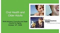 PPT - Oral Health and Older Adults PowerPoint Presentation, free download - ID:790599