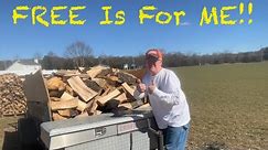 FREE Norway (hard) maple is for ME….!! #freefirewood #firewood #Maple #woodyard