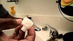 How to install Moen bathroom faucet stem