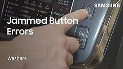 Washing Machine Error Codes: Jammed Button | Samsung US