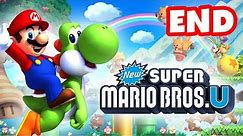 New Super Mario Bros. U - Walkthrough Part 38 - Bowser Boss and Ending! (World 8) (Wii U Gameplay)