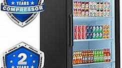 27" Single Swing Glass Door Beverage Refrigerator and Cooler 19.2 cu.ft. Merchandising Refrigerator ETL DOE Commercial Refrigerators