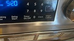 Setting the time on a Samsung Oven/Stove