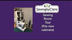 Sewing Room Tour (Pre-new cabinets) - Small Room Storage Ideas (for your crafting space)