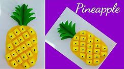 pineapple craft from origami paper || tutorial origami pineapple easy and simple