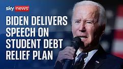 President Biden addresses his recent efforts to cancel student debt