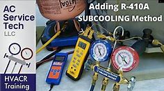 Charging an R-410A AC Unit that is Very Low on Refrigerant with the Subcooling Method!