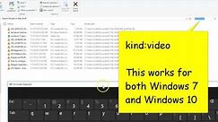 How to Search and Find All Your Videos, Movie and Video Files in Window 10