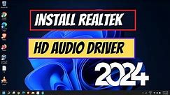 Download & Install Realtek HD Audio Driver Windows 11/10(2024)