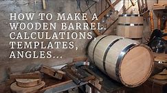 How to make a WOODEN BARREL from START to FINISH in 37 minutes. WOODWORKING. A Whiskey Barrel DIY