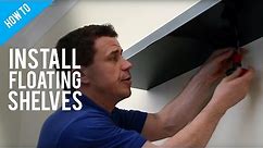 How To Hang Floating Shelves On A Stud Wall #diy #home #tips